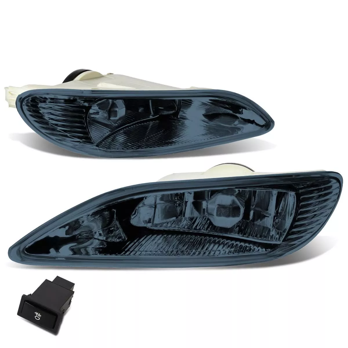 02-08 Toyota Camry Corolla Solara Fog Lights w/ Switch Smoke
