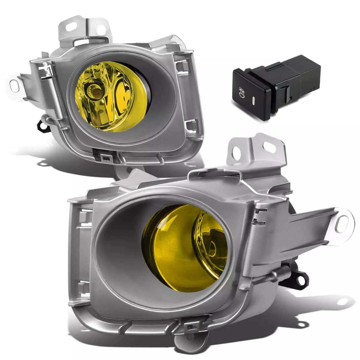 10-12-toyota-prius-fog-lights-with-switch-bezel-h11-amber 10-12 Toyota Prius Fog Lights with Switch & Bezel - H11 Amber