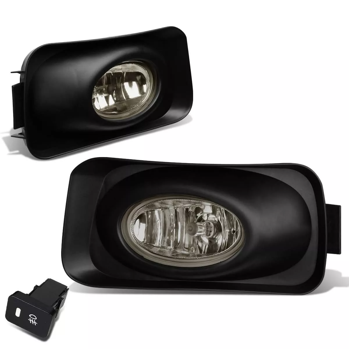 2004-2005 Acura TSX Fog Lights with Switch & Bezel - Smoke