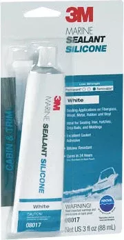 3m-3-ounce-white-silicone-r-051135-08017 3M 3 Ounce. White Silicone R (051135-08017)