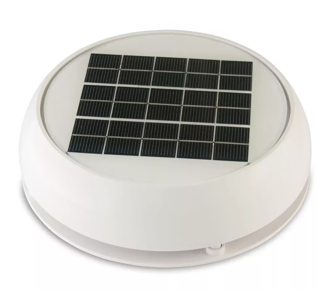 4 Day/Night Solar Vent, White