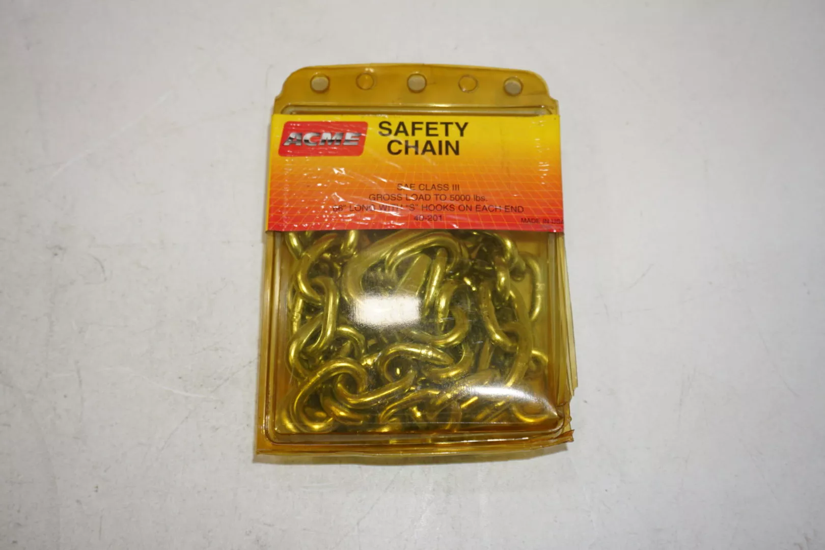 acme-40-201-5000lb-66-class-3-marine-industrial-trailer-safety-chain-free-ship Acme 40-201 5000lb 66" Class 3 Marine Industrial Trailer Safety Chain FREE SHIP