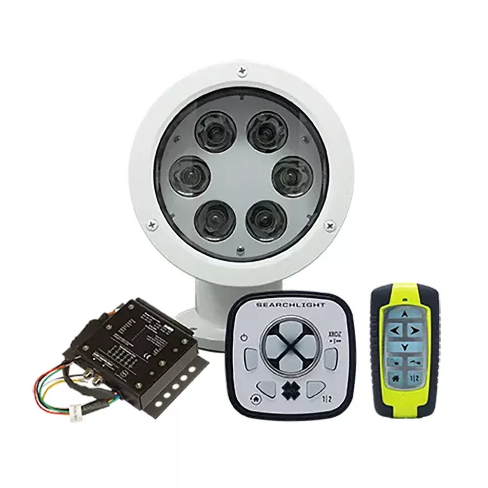 ACR RCL-50 LED White Searchlight w/URP-103 Wired Point Pad, URC-104 Master Controller & URC-103 Wireless Handheld Remote