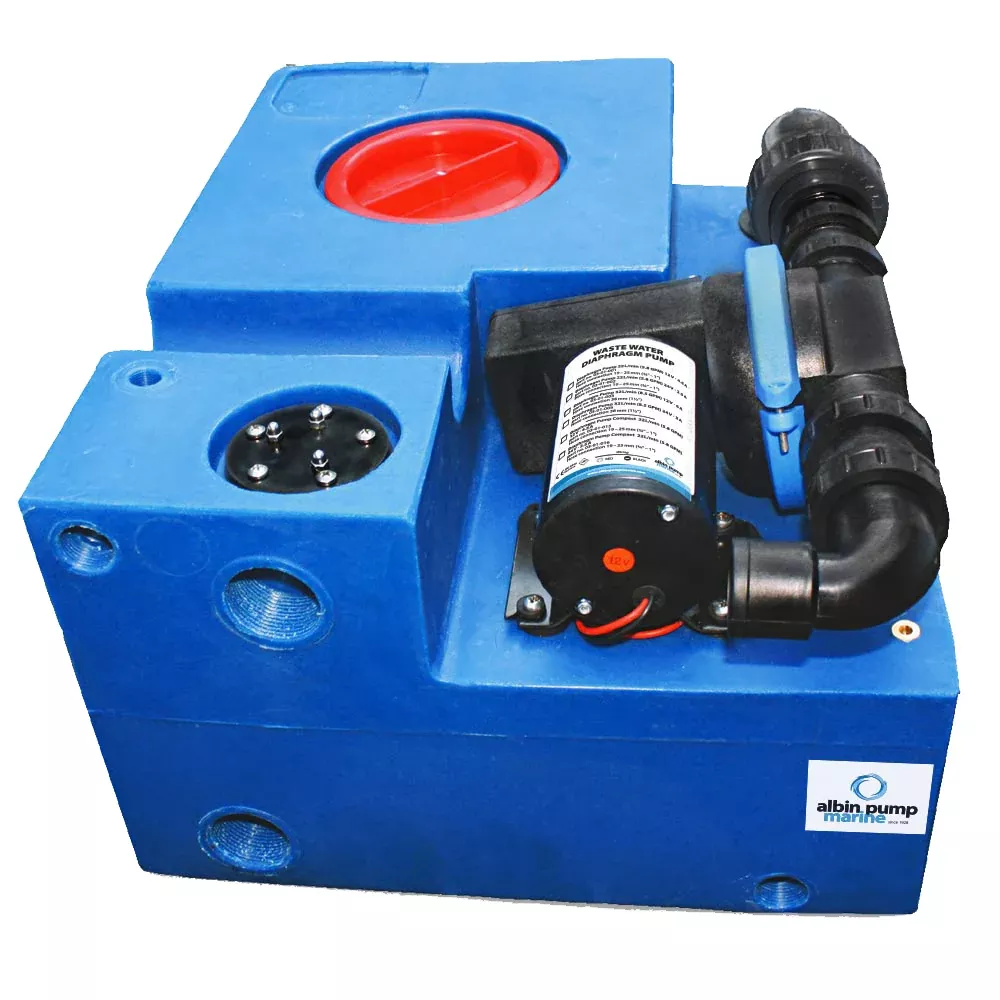 albin-pump-19-gallon-72l-waste-water-tank-cpl-diaphragm-12v Albin Pump 19 Gallon (72L) Waste Water Tank CPL Diaphragm - 12V
