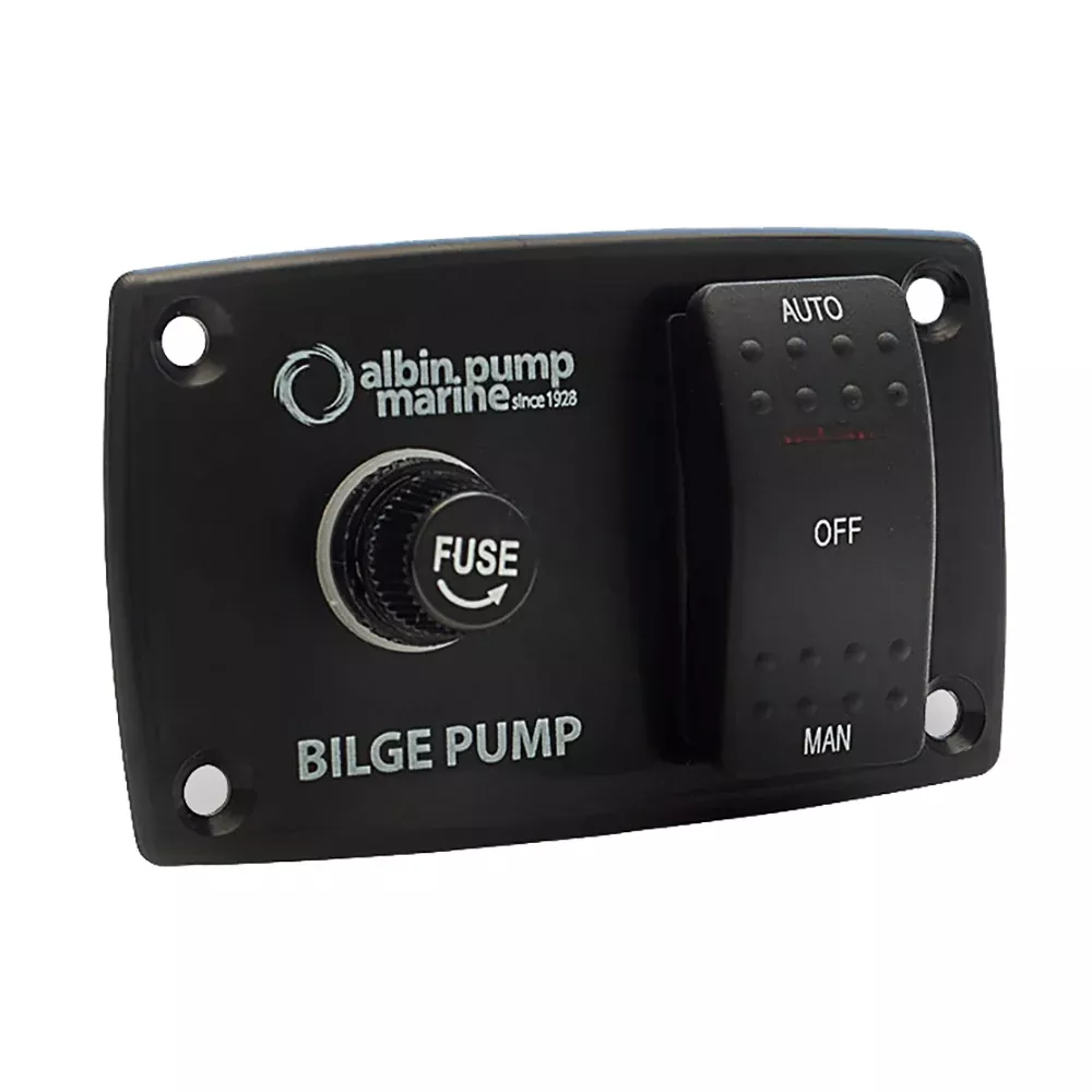 albin-pump-3-way-bilge-panel-12-24v Albin Pump 3-Way Bilge Panel - 12/24V