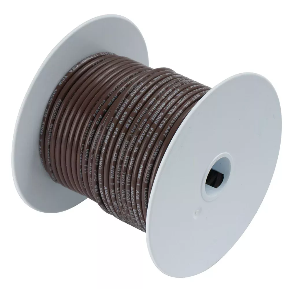 ancor-brown-14-awg-tinned-copper-wire-500 Ancor Brown 14 AWG Tinned Copper Wire - 500'