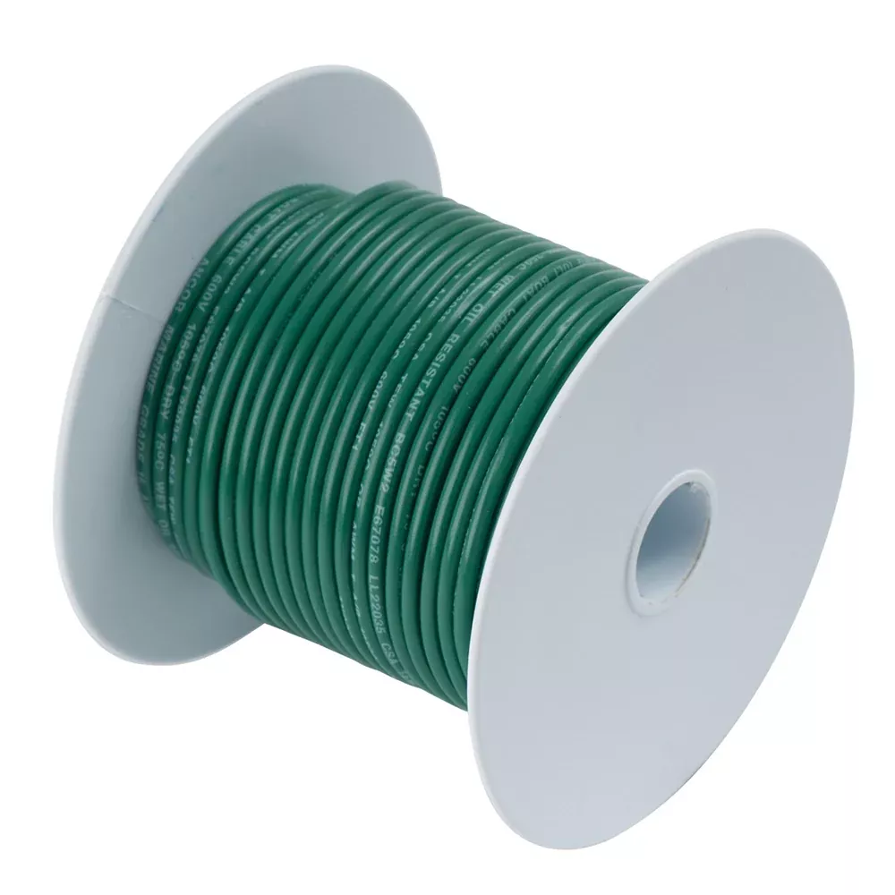 ancor-green-8-awg-tinned-copper-wire-25 Ancor Green 8 AWG Tinned Copper Wire - 25'