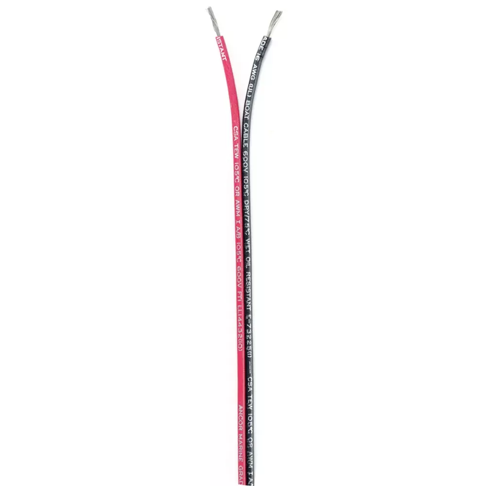ancor-ribbon-bonded-cable-16-2-awg-red-black-flat-500 Ancor Ribbon Bonded Cable - 16/2 AWG - Red/Black - Flat - 500'