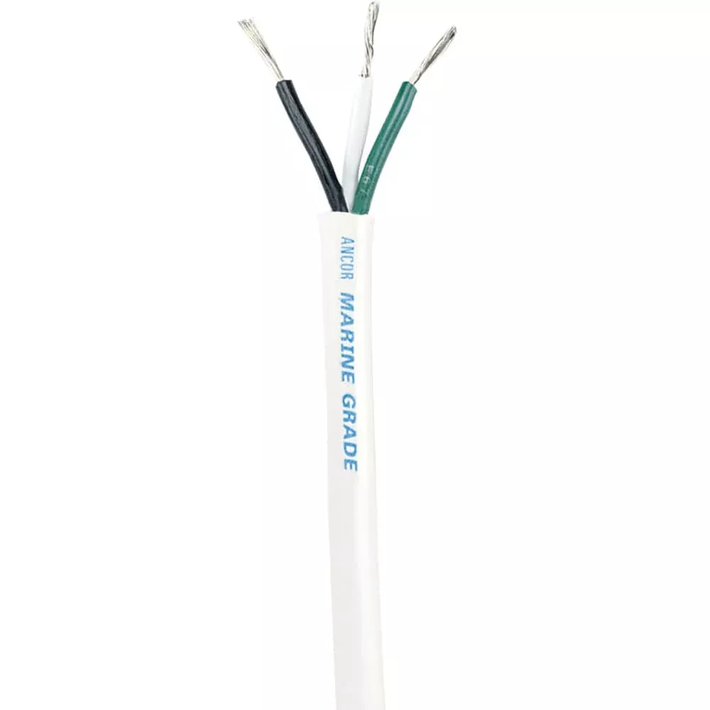 Ancor White Triplex Cable - 14/3 AWG - Round - 250' [133525]