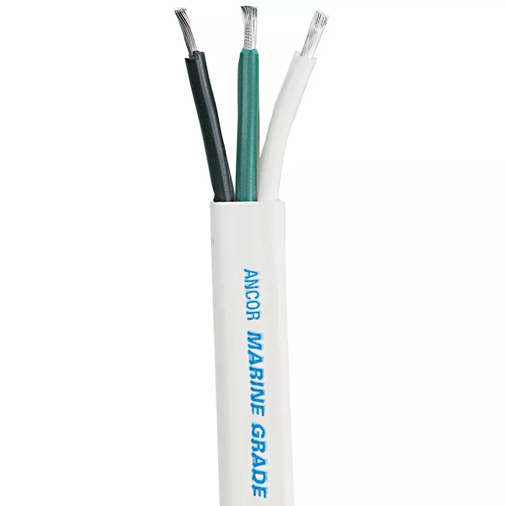 ancor-white-triplex-cable-8-3-awg-flat-50 Ancor White Triplex Cable - 8/3 AWG - Flat - 50'