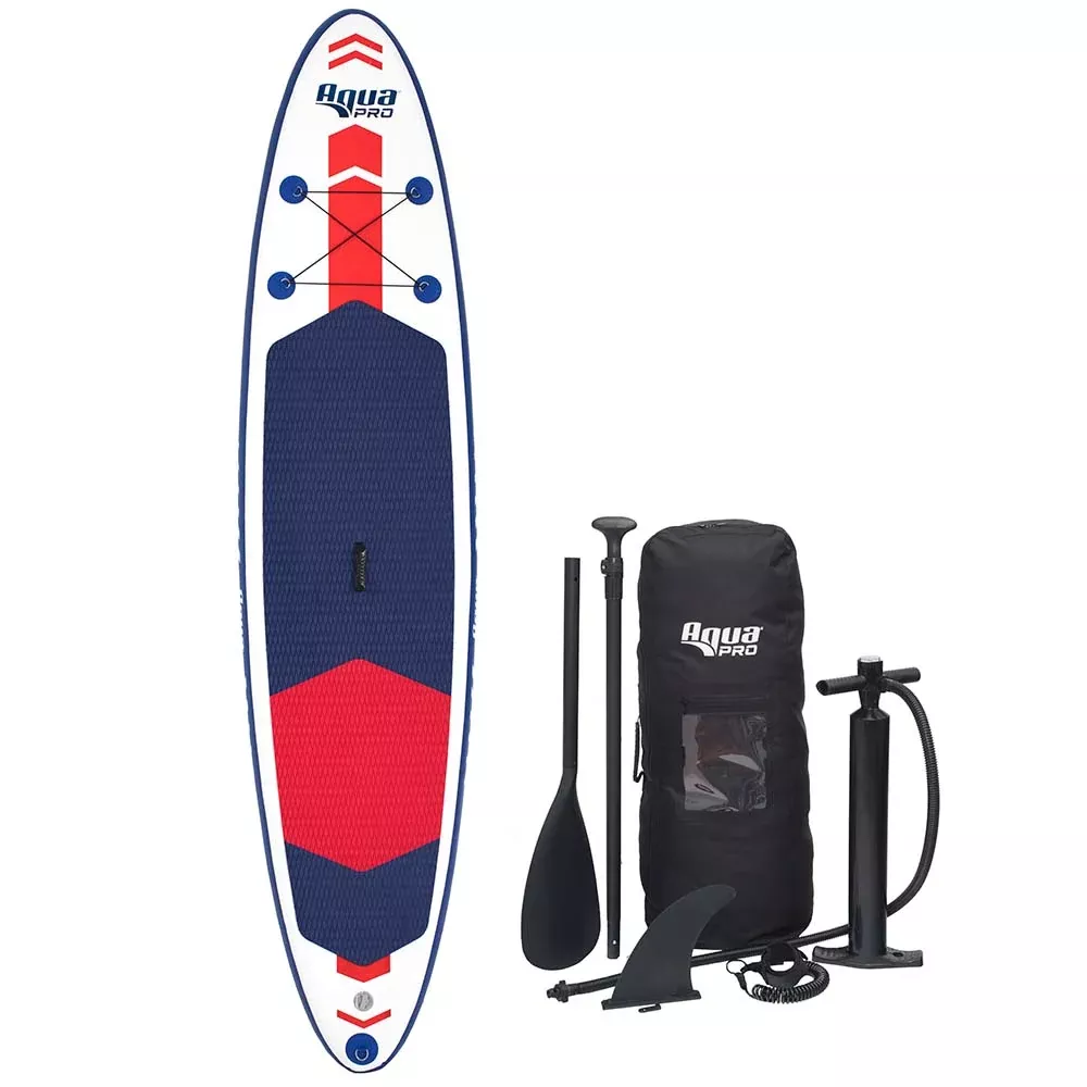 aqua-leisure-11-39-inflatable-stand-up-paddleboard-drop-stitch-w-oversized-backp Aqua Leisure 11' Inflatable Stand-Up Paddleboard Drop Stitch w/Oversized Backpack f/Board & Accessories