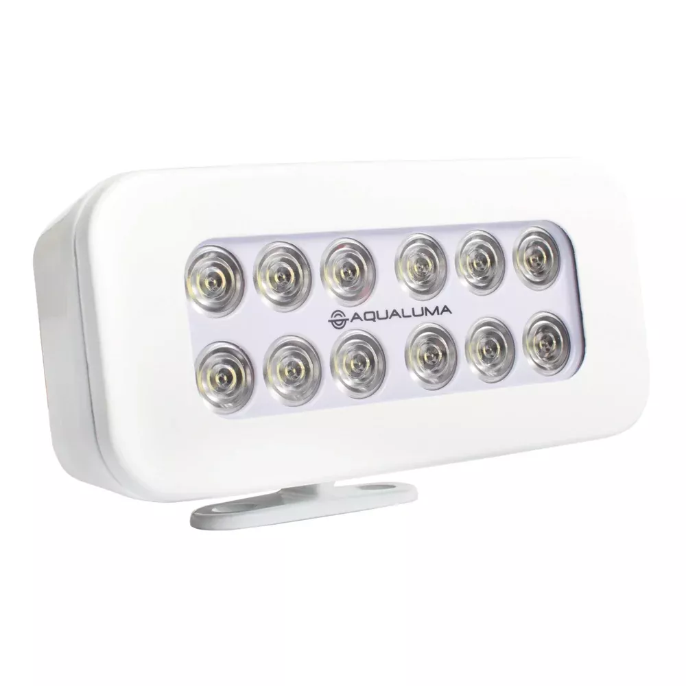 aqualuma-bracket-mount-spreader-light-12-led-white-bezel Aqualuma Bracket Mount Spreader Light 12 LED - White Bezel