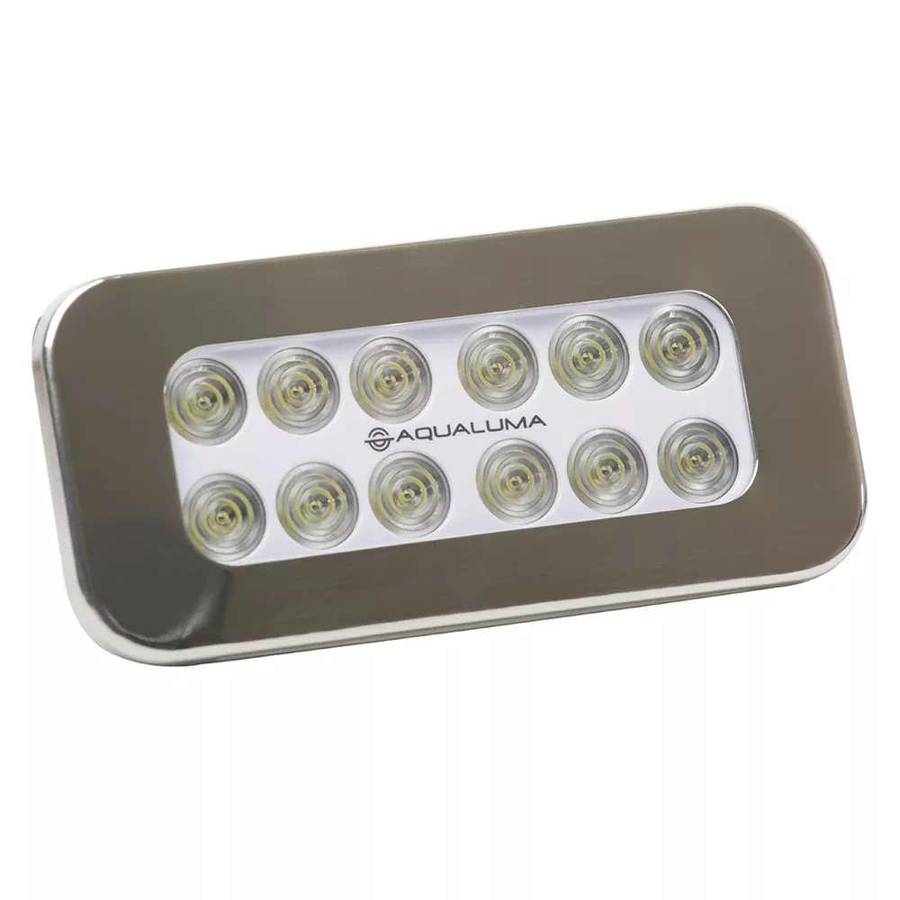 aqualuma-flush-mount-spreader-light-12-led-stainless-steel-bezel Aqualuma Flush Mount Spreader Light 12 LED - Stainless Steel Bezel