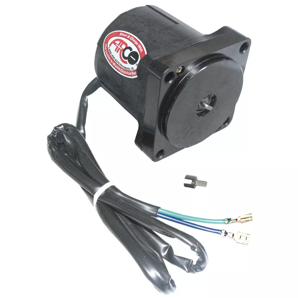 arco-marine-replacement-johnson-evinrude-tilt-trim-motor-2-wire-4-bolt-flat-blad ARCO Marine Replacement Johnson/Evinrude Tilt Trim Motor - 2-Wire, 4 Bolt, Flat Blade Shaft