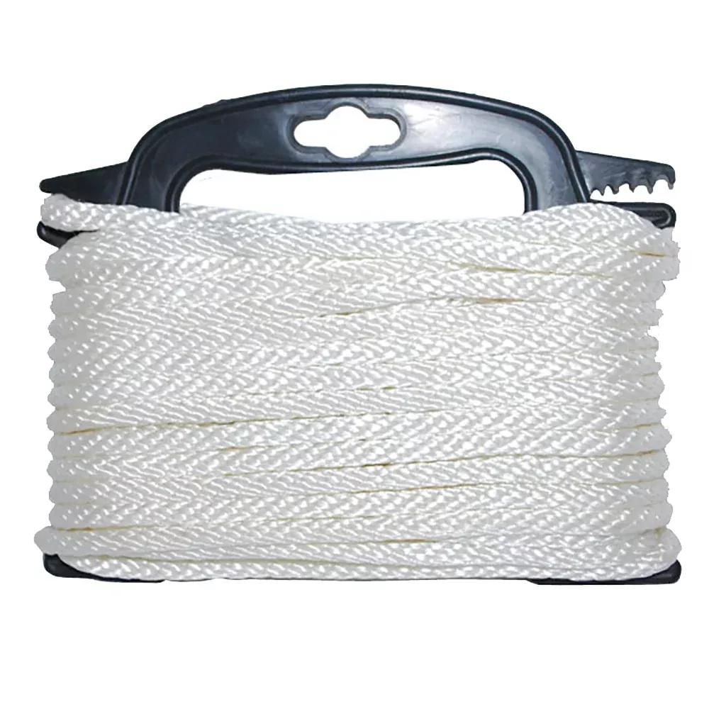 attwood-braided-nylon-rope-3-16-quot-x-100-white Attwood Braided Nylon Rope - 3/16" x 100' - White