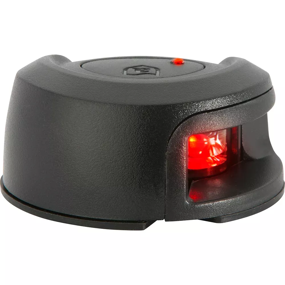 attwood-lightarmor-deck-mount-navigation-light-black-composite-port-red-2nm Attwood LightArmor Deck Mount Navigation Light - Black Composite - Port (red) - 2NM