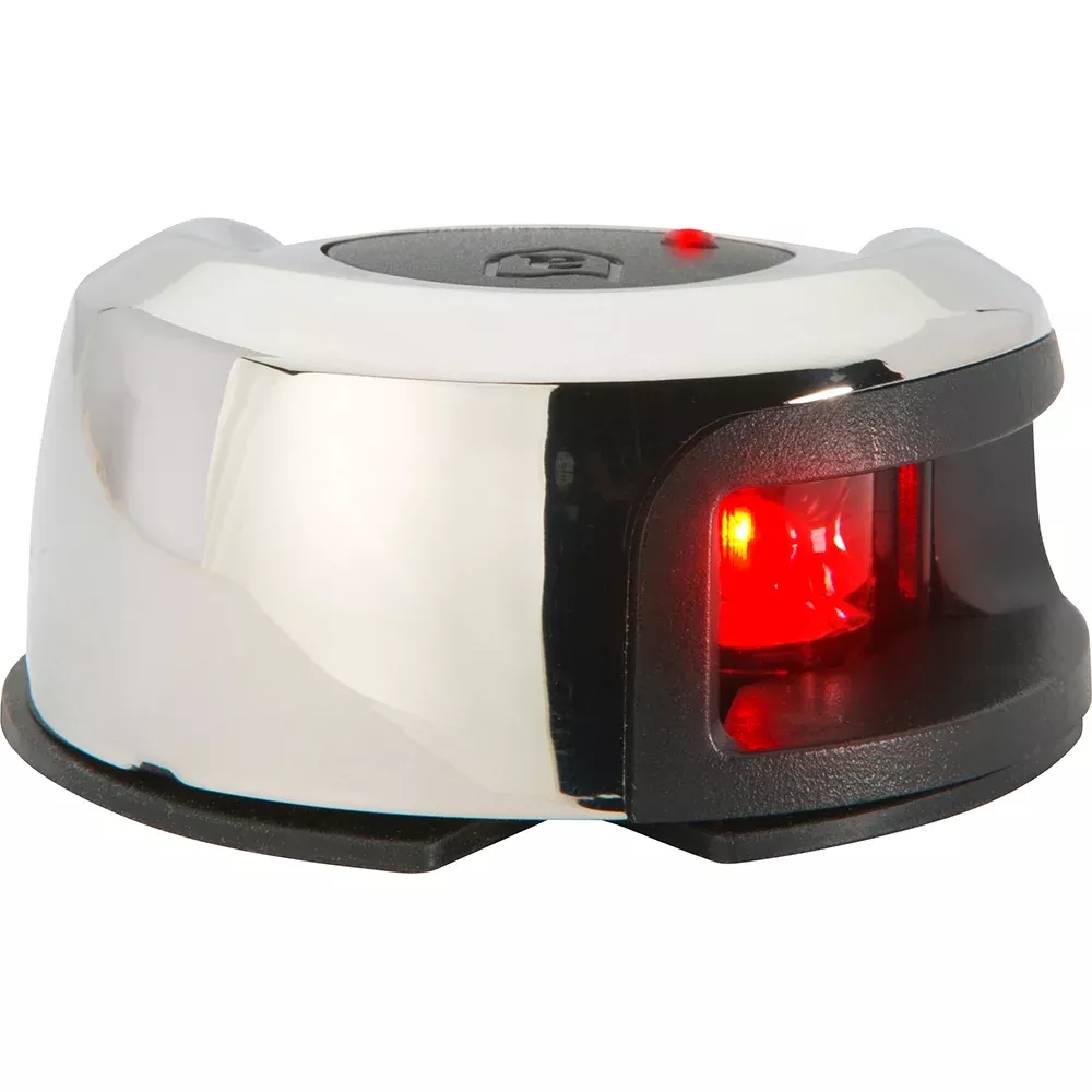 attwood-lightarmor-deck-mount-navigation-light-stainless-steel-port-red-2nm Attwood LightArmor Deck Mount Navigation Light - Stainless Steel - Port (red) - 2NM