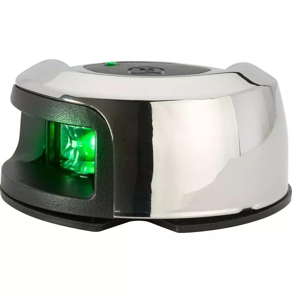attwood-lightarmor-deck-mount-navigation-light-stainless-steel-starboard-green-2 Attwood LightArmor Deck Mount Navigation Light - Stainless Steel - Starboard (green) - 2NM
