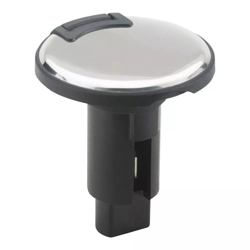 attwood-lightarmor-plug-in-base-2-pin-stainless-steel-round Attwood LightArmor Plug-In Base - 2 Pin - Stainless Steel - Round