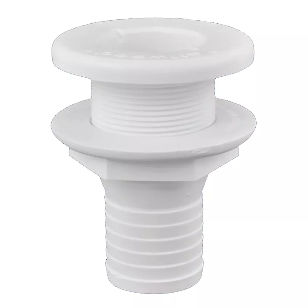 attwood-plastic-thru-hull-fitting-1-1-2-quot-white Attwood Plastic Thru-Hull Fitting - 1-1/2" - White