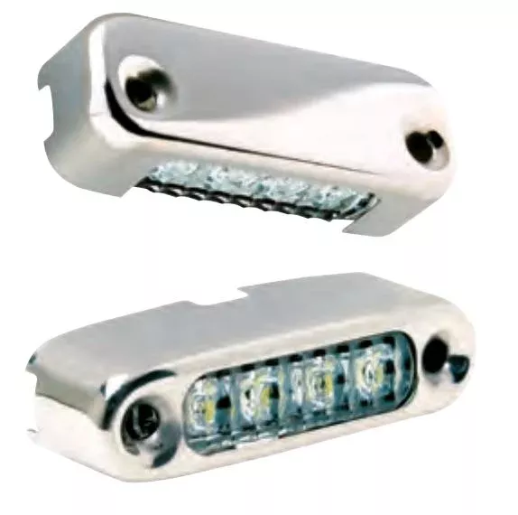 Attwood White LED Micro Light w/Stainless Steel Bezel & Vertical Mount