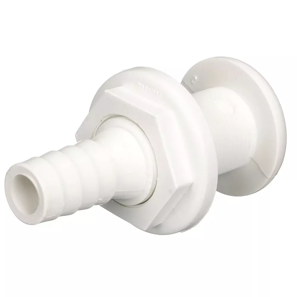 attwood-white-plastic-thru-hull-fitting-3-4-quot-inner-diameter Attwood White Plastic Thru-Hull Fitting - 3/4" Inner Diameter