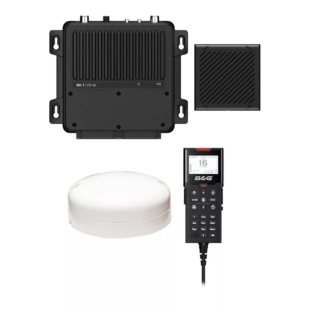 b-amp-g-v100-b-black-box-vhf-radio-w-built-in-ais-transmitter-amp-receiver-amp-e B&G V100-B Black Box VHF Radio w/Built-In AIS Transmitter & Receiver & External GP-500 GPS Antenna