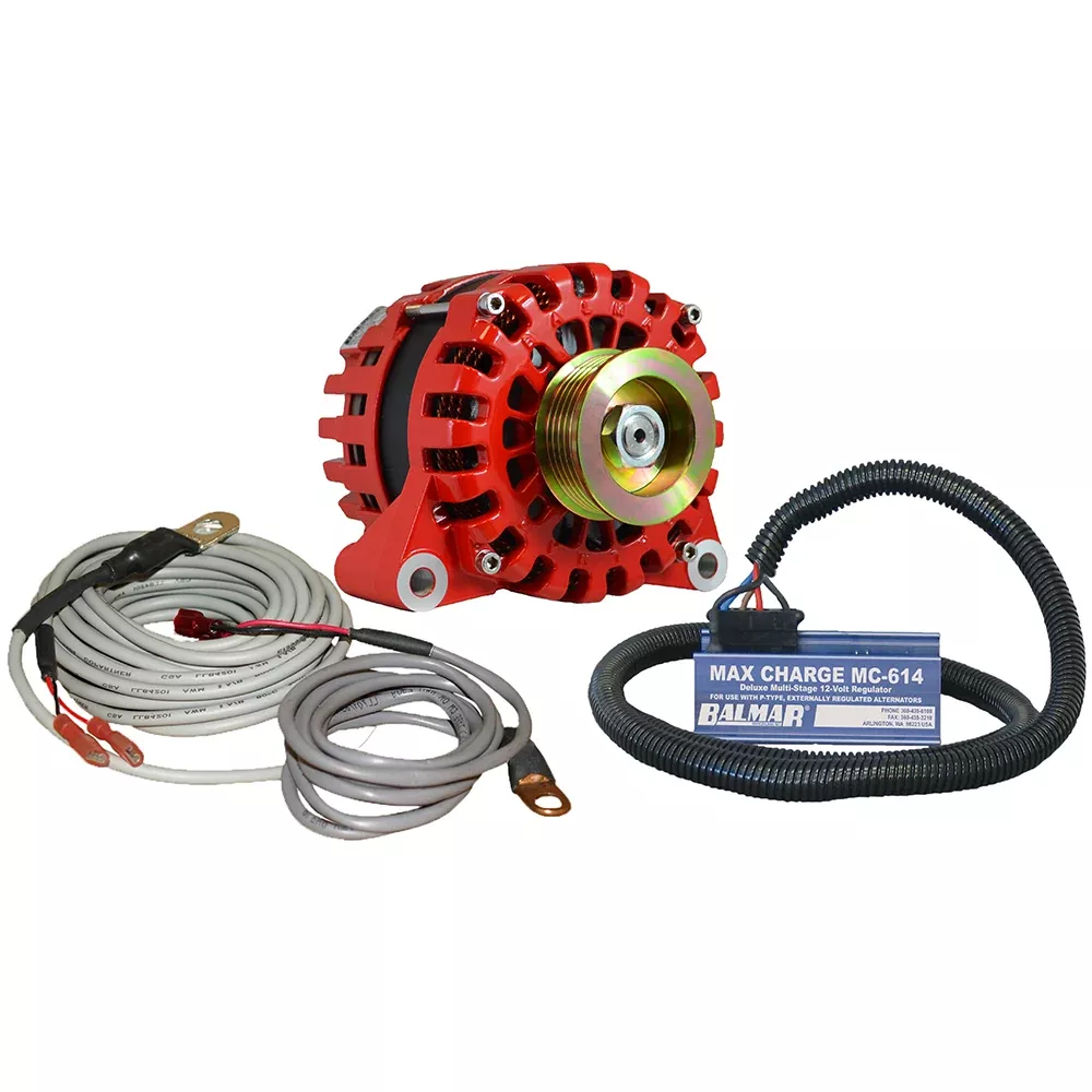balmar-alternator-vortec-k6-serpentine-pulley-regulator-amp-temp-sensor-170a-12v Balmar Alternator Vortec K6 Serpentine Pulley Regulator & Temp Sensor - 170A - 12V