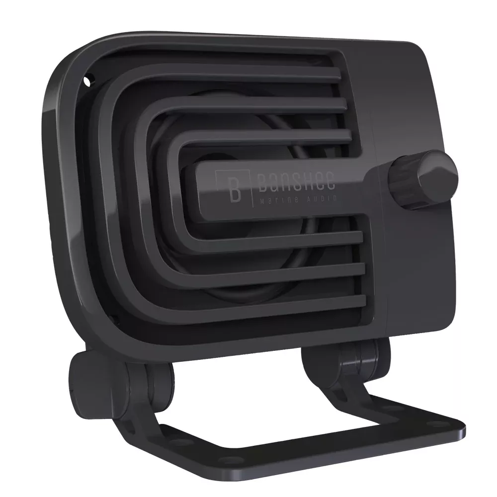 banshee-marine-active-external-vhf-speaker-black Banshee Marine Active External VHF Speaker - Black