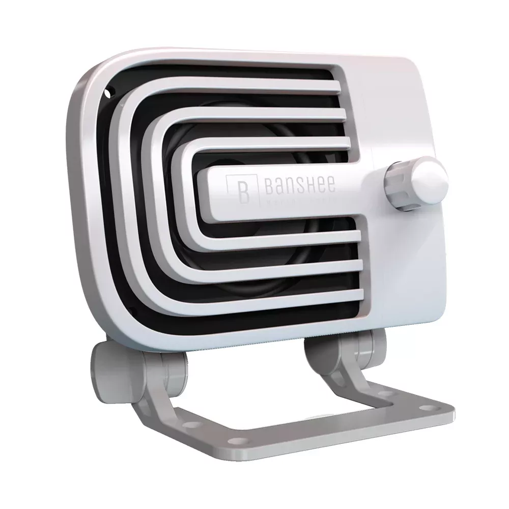 banshee-marine-active-external-vhf-speaker-white Banshee Marine Active External VHF Speaker - White
