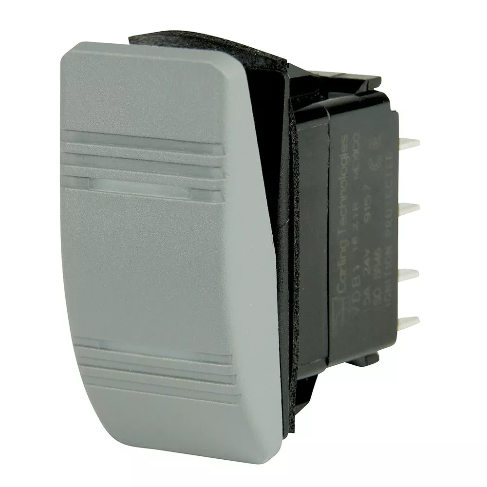 bep-dpdt-contura-switch-2-amber-leds-gray-on-on BEP DPDT Contura Switch - 2-Amber LEDs - Gray - ON/ON
