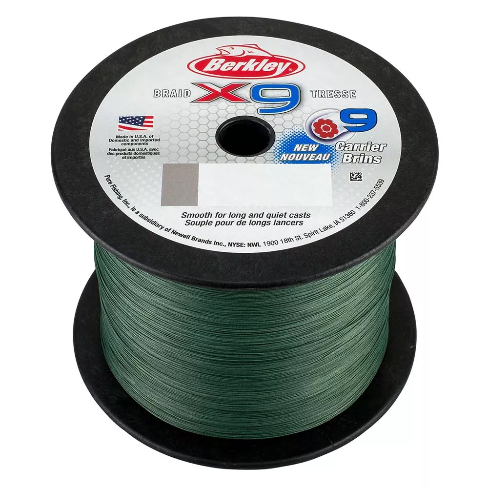 berkeley-x9-braid-low-vis-green-8lb-2188-yds-x9bbk8-22 Berkeley x9 Braid Low-Vis Green - 8lb - 2188 yds - X9BBK8-22