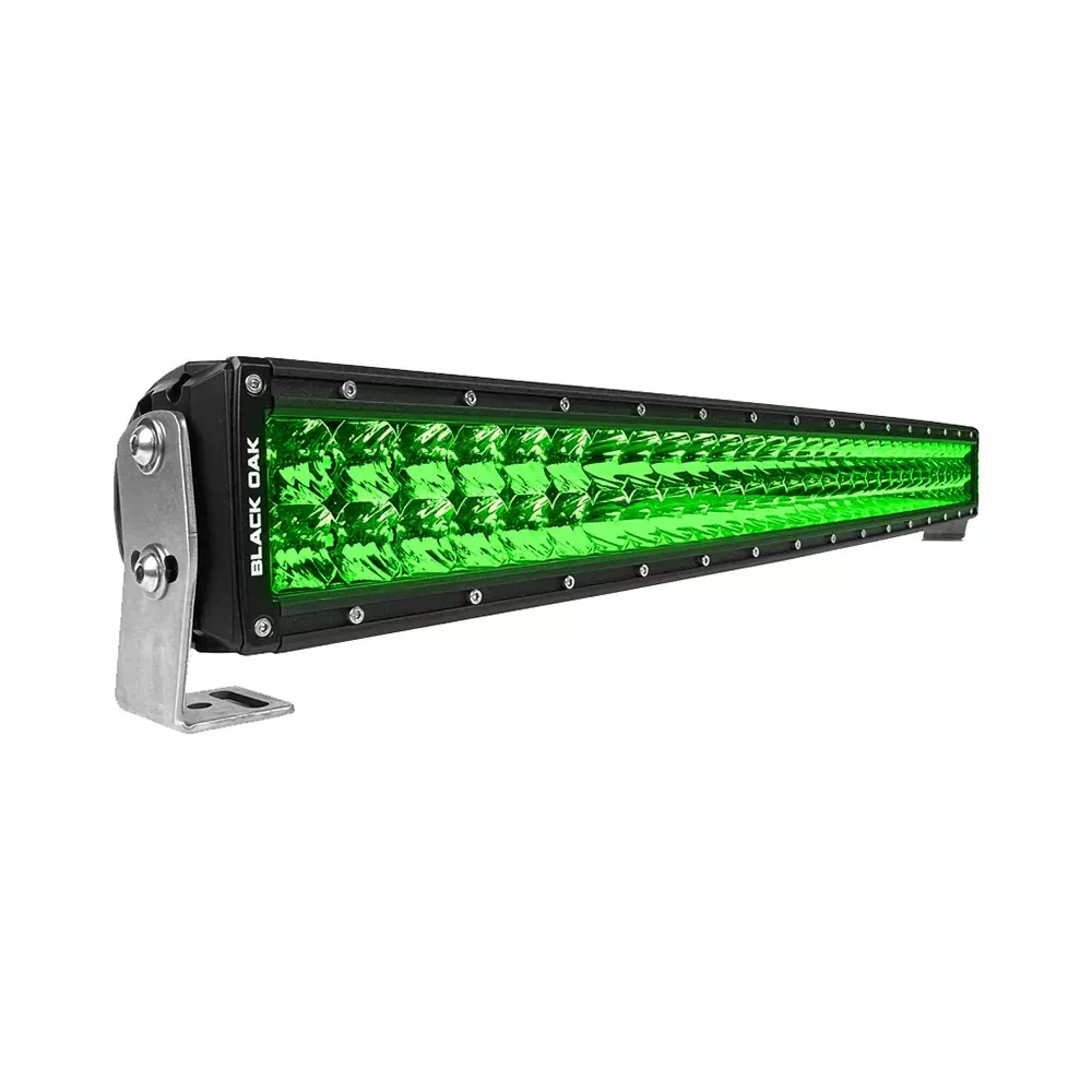 black-oak-curved-double-row-combo-green-hog-hunting-30-quot-light-bar-black Black Oak Curved Double Row Combo Green Hog Hunting 30" Light Bar - Black