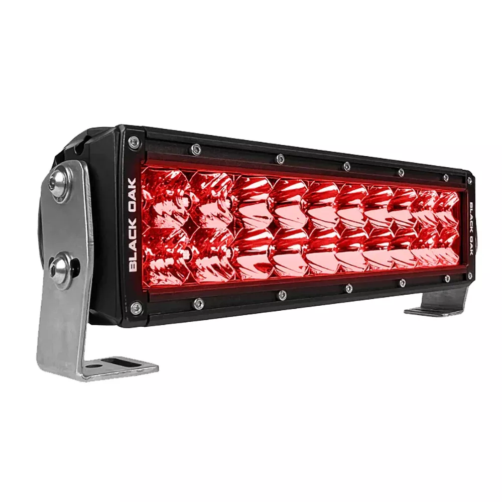 black-oak-double-row-combo-red-predator-hunting-10-quot-light-bar-black Black Oak Double Row Combo Red Predator Hunting 10" Light Bar - Black