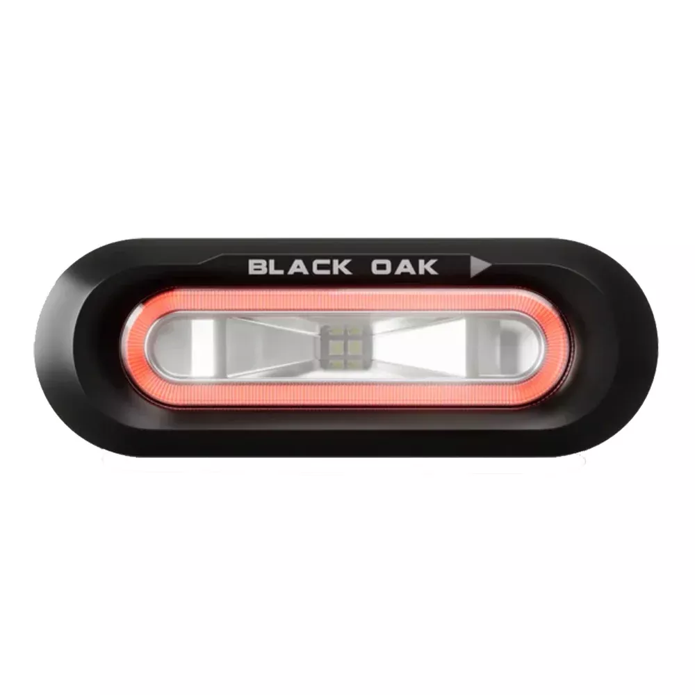 black-oak-low-pro-trade-flush-black-housing-red-led Black Oak Low Pro™ Flush - Black Housing - Red LED