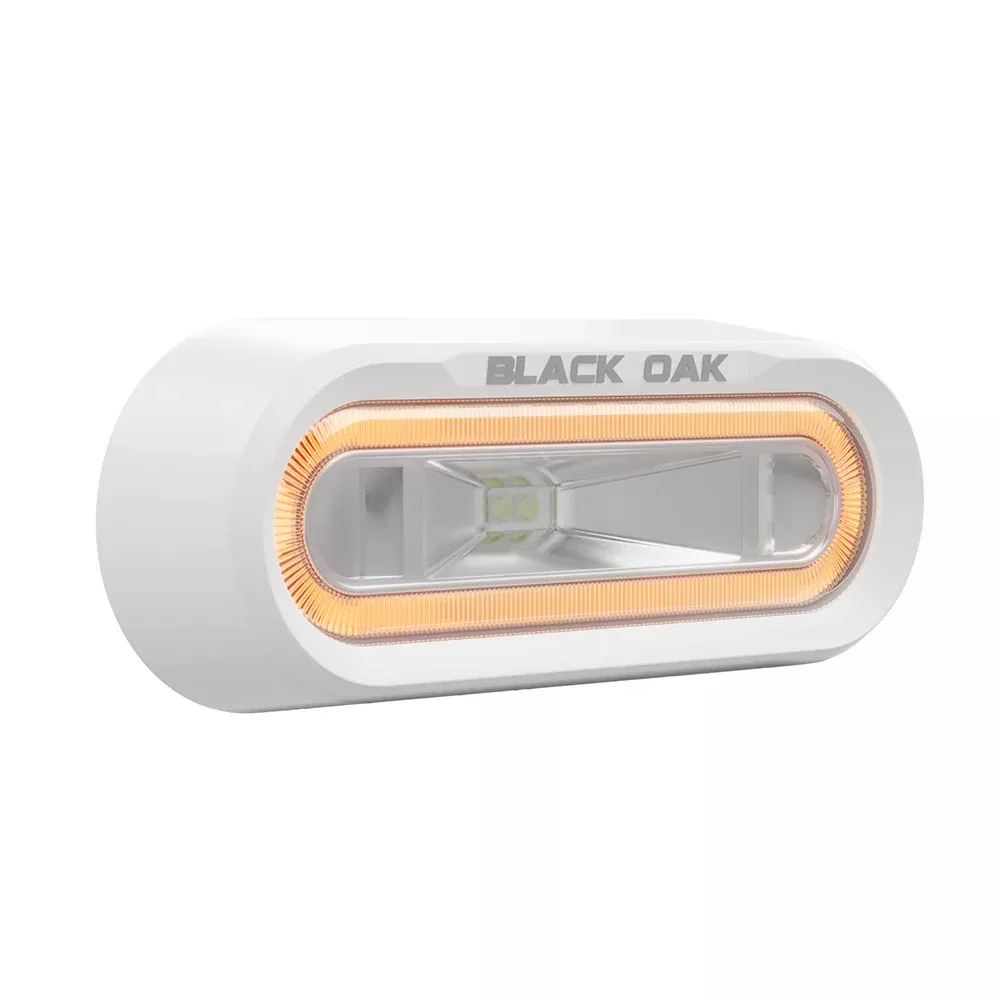 black-oak-low-pro-trade-off-road-spreader-light-bracket-mount-white-housing-ambe Black Oak Low Pro™ Off Road Spreader Light - Bracket Mount - White Housing - Amber LED