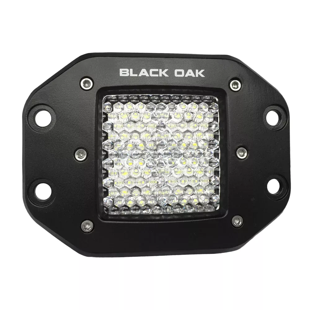black-oak-pro-series-2-quot-flush-mounted-diffused-light-black Black Oak Pro Series 2" Flush Mounted Diffused Light - Black