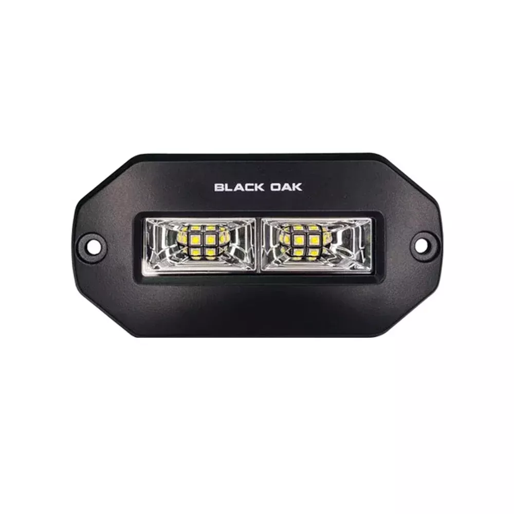 black-oak-pro-series-4-quot-flush-mount-spreader-light-black-housing Black Oak Pro Series 4" Flush Mount Spreader Light - Black Housing