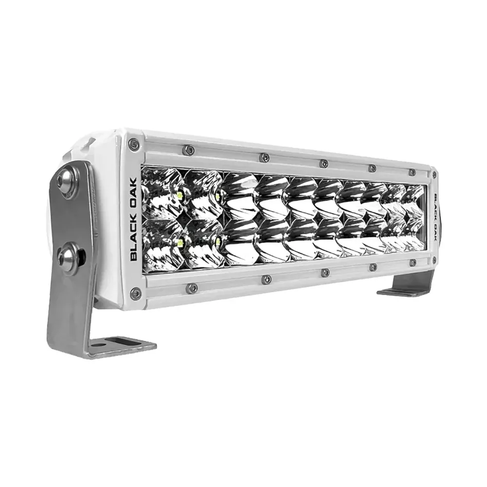 black-oak-pro-series-double-row-combo-10-quot-light-bar-white Black Oak Pro Series Double Row Combo 10" Light Bar - White