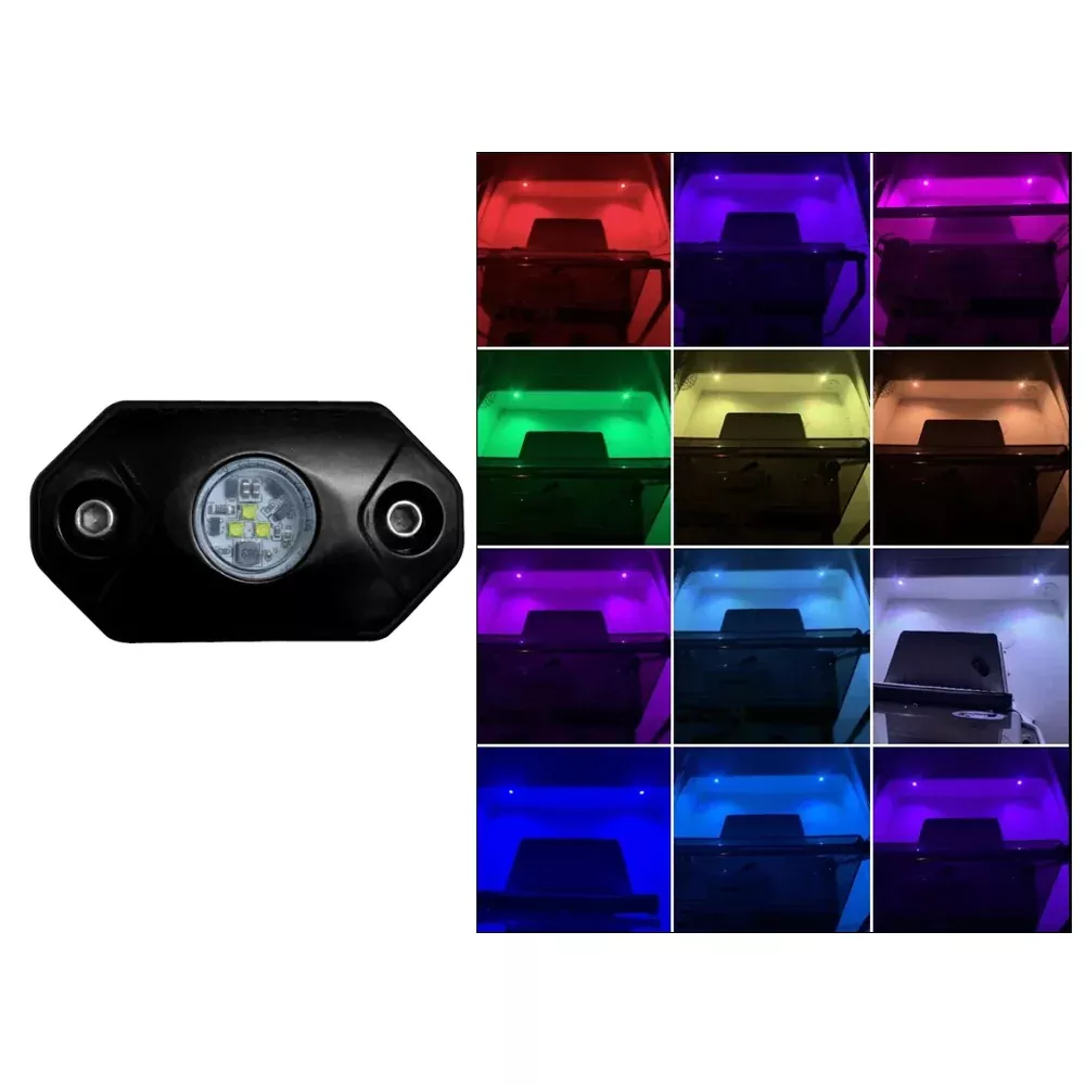 Black Oak - Rock Accent Light - RGB, Black Housing