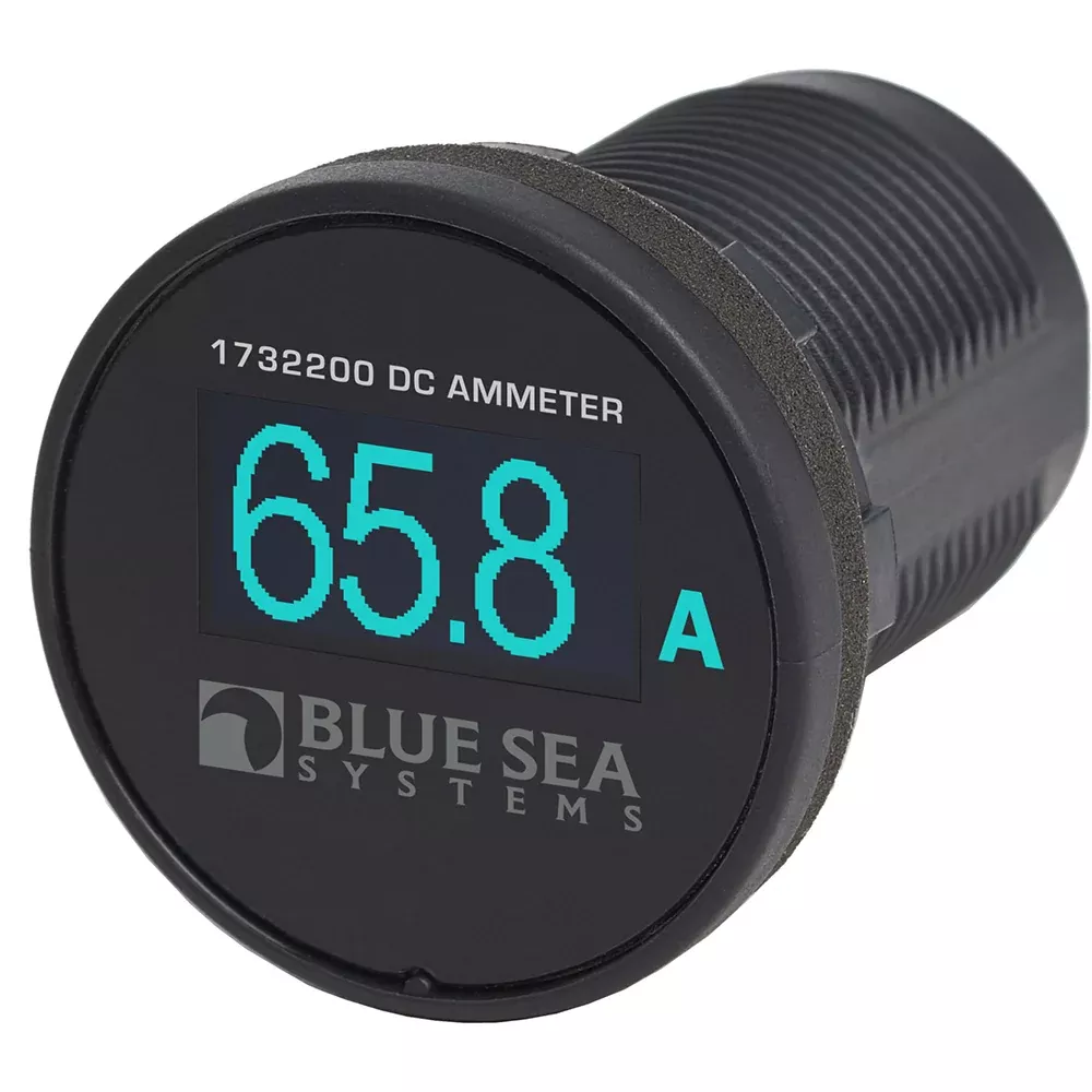 blue-sea-1732200-mini-oled-ammeter-blue Blue Sea 1732200 Mini OLED Ammeter - Blue