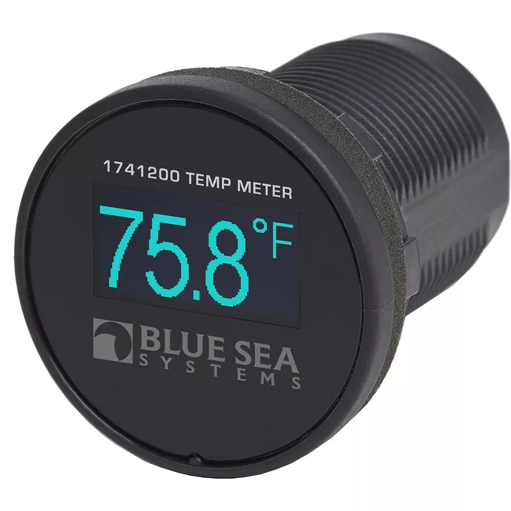 blue-sea-1741200-mini-oled-temperature-monitor-blue Blue Sea 1741200 Mini OLED Temperature Monitor - Blue