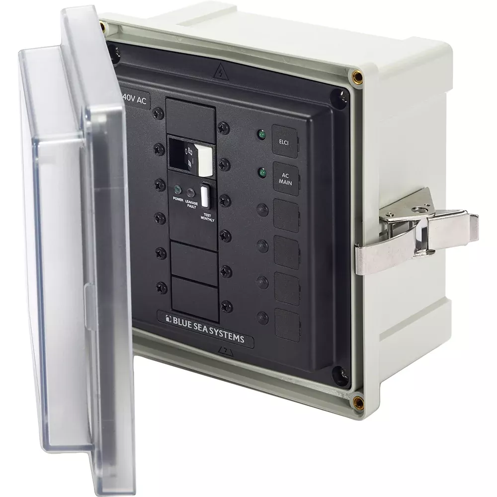 Blue Sea 3120 SMS Surface Mount System Panel Enclosure - 240V AC/50A ELCI Main f/Isolation Transformer