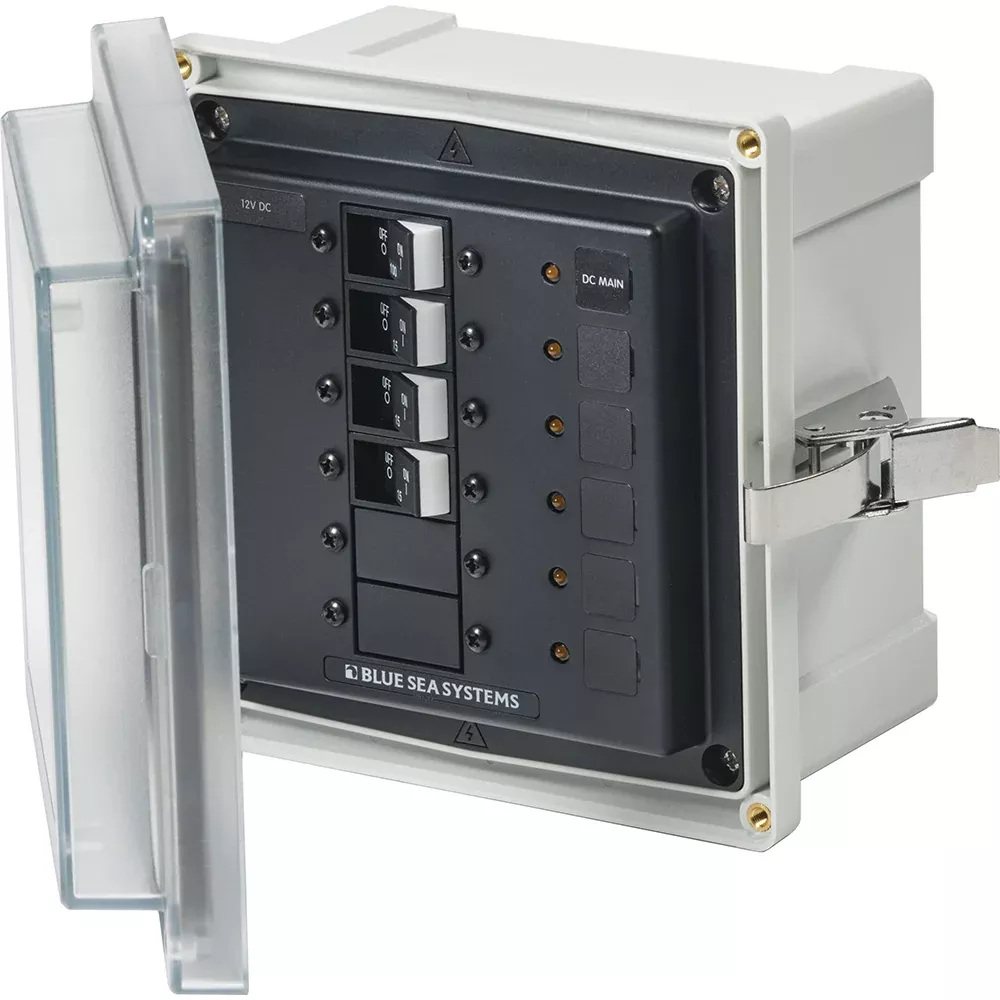blue-sea-3135-sms-panel-enclosure-w-ul-main-3-branch-12-24v-12-2 Blue Sea 3135 - SMS Panel Enclosure w/UL Main 3 Branch (12/24V) - 12/2