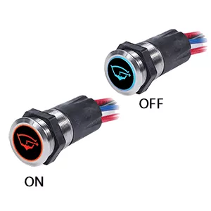 Blue Sea 4181 Backlit Push Button Switch OFF/(ON)