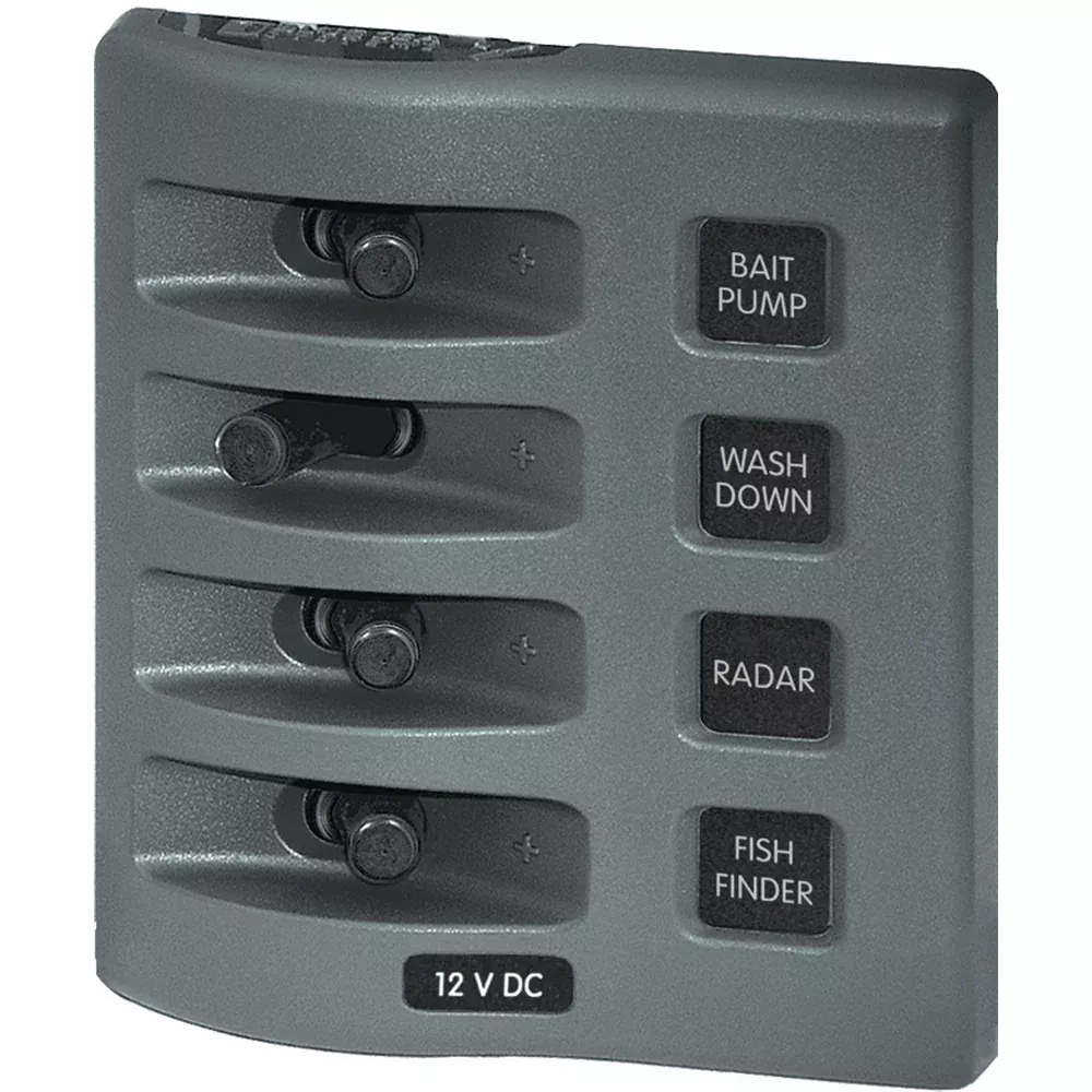 blue-sea-4305-weatherdeck-12v-dc-waterproof-switch-panel-4-posistion Blue Sea 4305 WeatherDeck 12V DC Waterproof Switch Panel - 4 Posistion