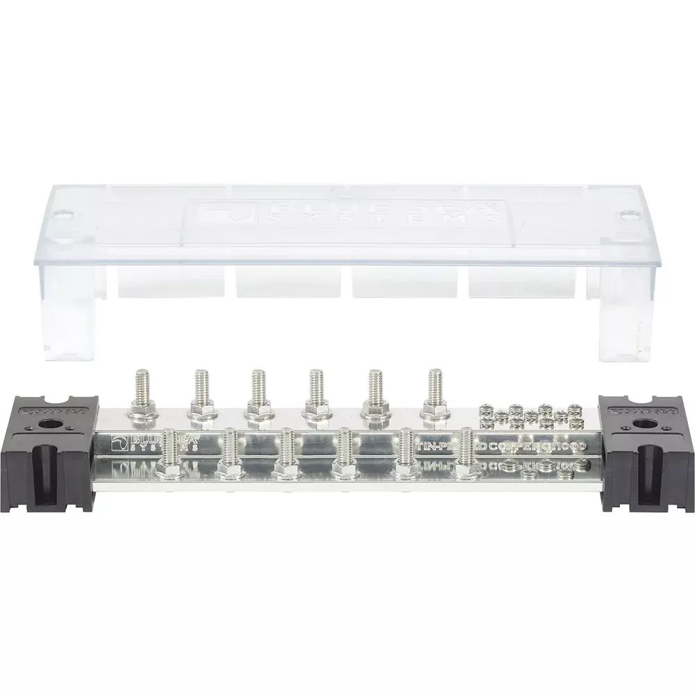 Blue Sea PowerBar 1000 12 516 Terminal Studs wCover 1993