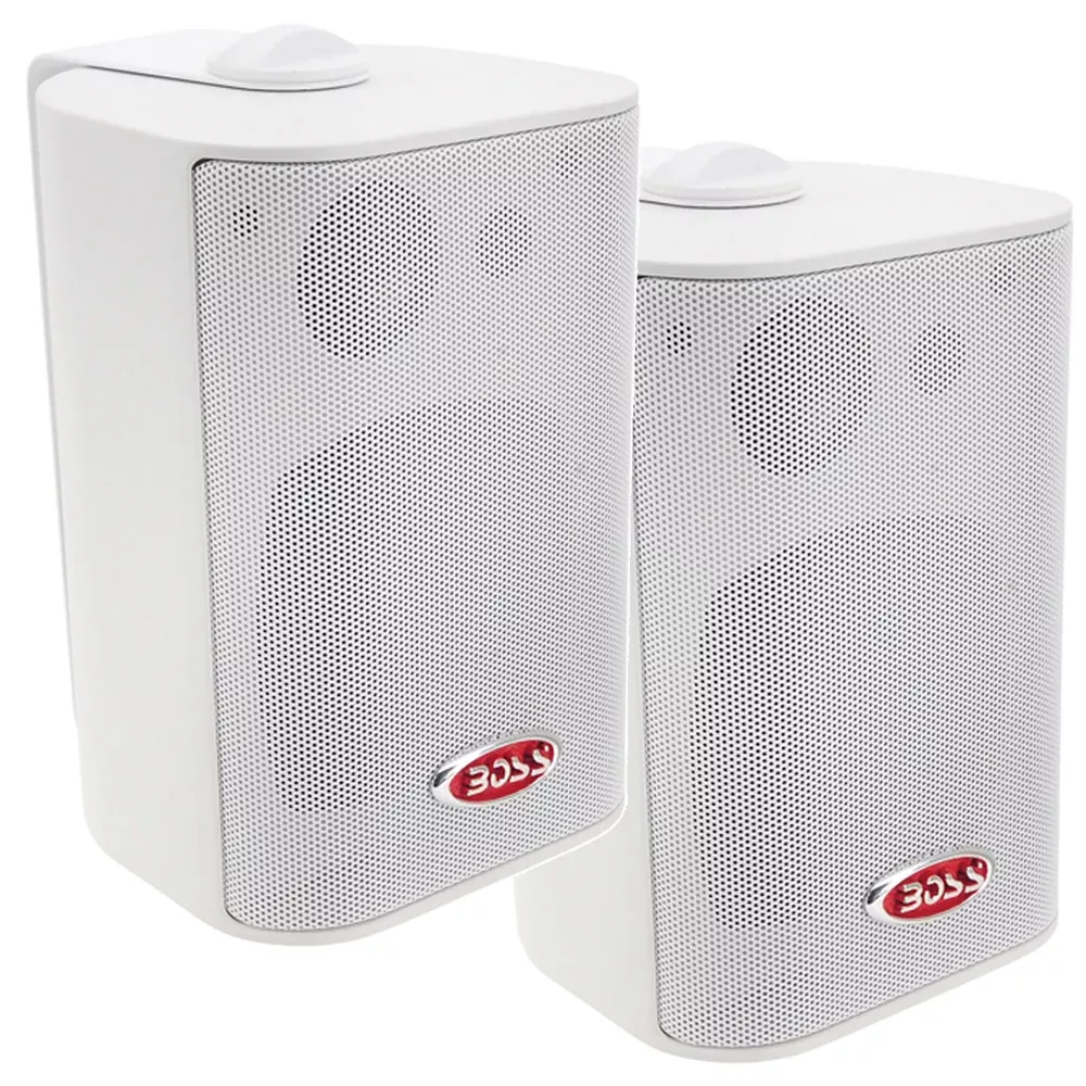 boss-audio-4-mr43w-box-speakers-white-200w-mr43w Boss Audio 4 MR43W Box Speakers White 200W MR43W