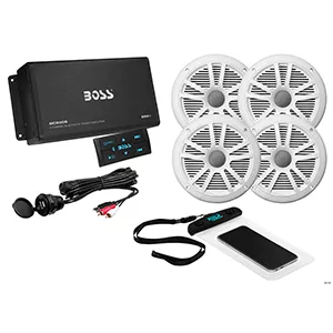 boss-audio-ask904b-64-4-channel-amplifier-2-pairs-6-5-speaker-kit Boss Audio ASK904B.64 4 Channel Amplifier & 2 Pairs of 6.5' Speaker Kit