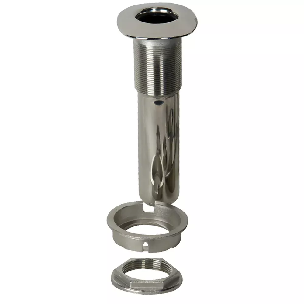 c-e-smith-80-series-screwless-flush-mount-rod-holder-0-degree-stainless-steel-ca C.E. Smith 80 Series Screwless Flush Mount Rod Holder - 0 Degree - Stainless Steel - Cast Bottom - Black Liner